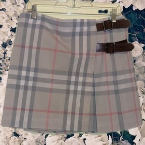Burberry skirt, size 10; red, brown, black and, beige